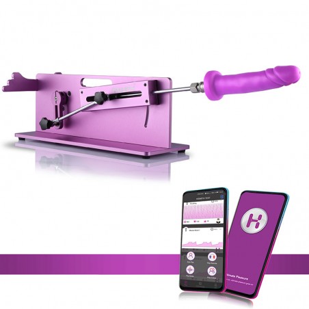 Hismith Table Top 2.0 Pro - Premium Sex Machine with APP/Remote/Wire 3 in 1 Control, Love Machine with KlicLok System - Purple