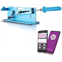 Hismith Table Top 2.0 Pro - Premium Sex Machine with APP/Remote/Wire 3 in 1 Control, Love Machine with KlicLok System-Water blue