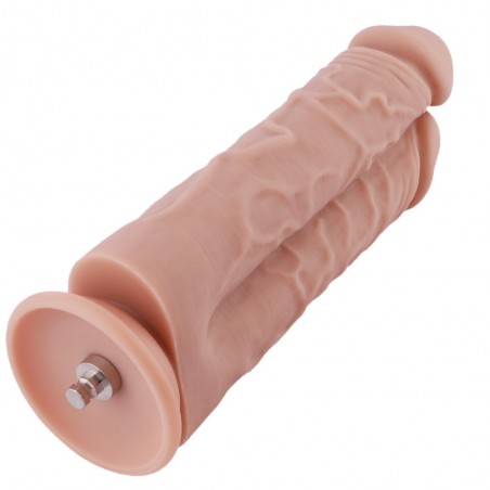 Hismith 8.5” Two Cocks One Hole Silicone Dildo for Hismith Premium Sex Machine
