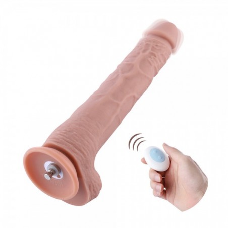 Hismith 11.8" Extra-length Silicone Dildo for Hismith Sex Machine with KlicLok System, 9.13" Insertable Length